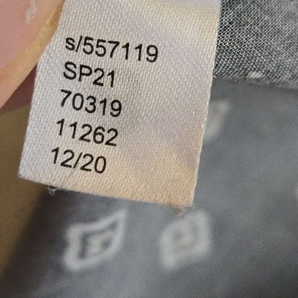 LOFT Black White Diamond Print Belted Button Down Midi Dress MI3 - Picture 4 of 15